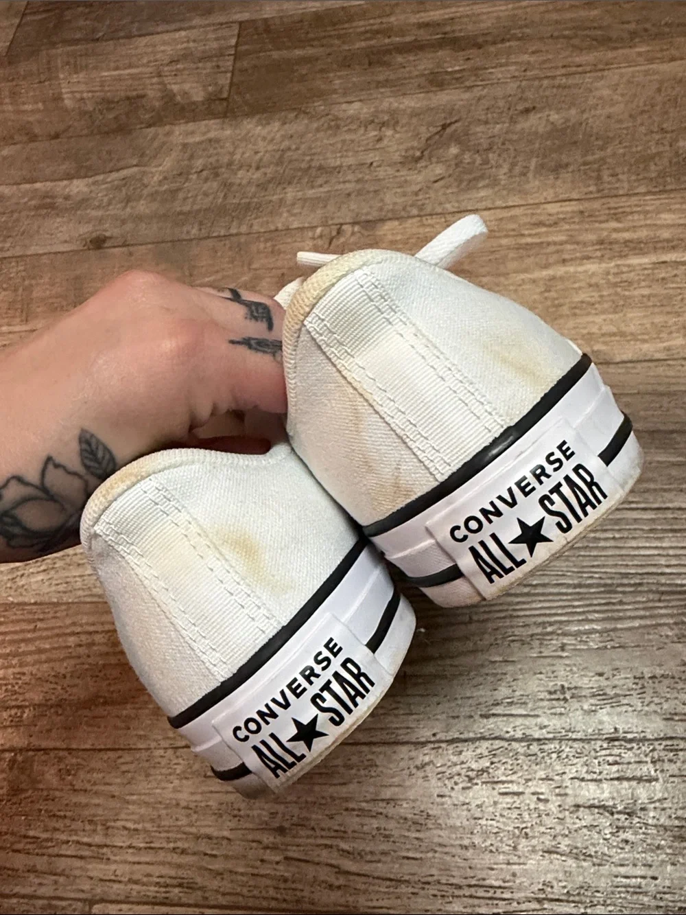 Converse - White Low Top All Star Sneakers